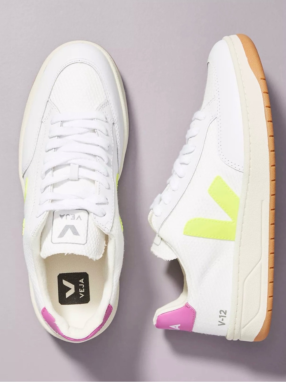 VEJA V-12 Low-Top Sneakers Anthropologie Women’s size 7 or 38